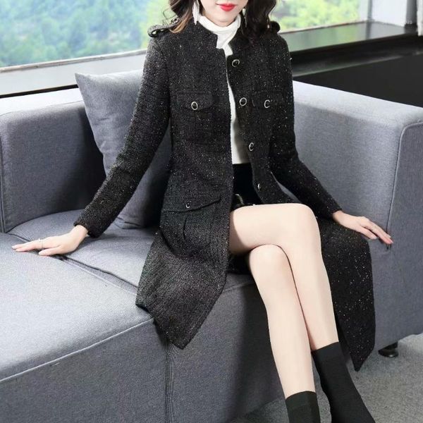 woollen jacket women's middle long fall and winter 2021 style celebrity temperament shows thin black over the knee wool & blends
woollen jacket women's middle long fall and winter 2021 style celebrity temperament shows thin black over the knee wool & blends