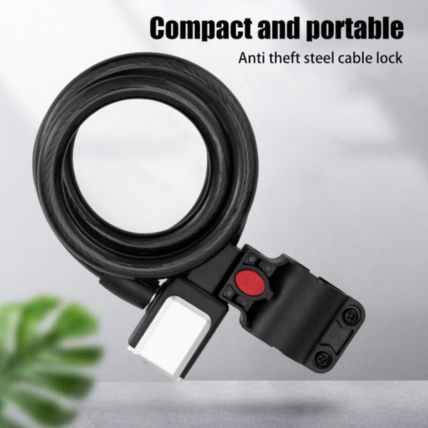 bike locks portable bicycle lock anti-theft 1/1.2/1.5/1.8m thick steel cable zinc alloy riding equipment mountain safety
bike locks portable bicycle lock anti-theft 1/1.2/1.5/1.8m thick steel cable zinc alloy riding equipment mountain safety