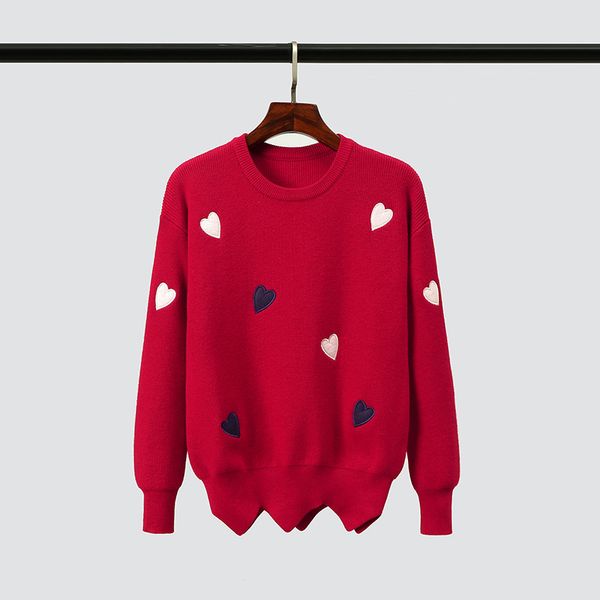 women's knitted pullovers spring autumn slim embroidery heart shape knit o-necksweaters woman wild sweater female pl070 210506, White;black
women's knitted pullovers spring autumn slim embroidery heart shape knit o-necksweaters woman wild sweater female pl070 210506, White;black