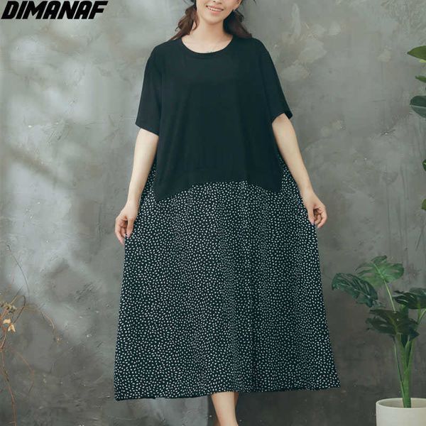 plus size women dress polka dot summer cotton patchwork chiffon elegant vestidos loose clothing oversize xl-5xl 210531, Black;gray
plus size women dress polka dot summer cotton patchwork chiffon elegant vestidos loose clothing oversize xl-5xl 210531, Black;gray