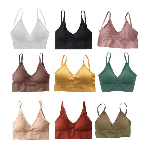 yoga outfit v neck padded bralette seamless comfort bra bustier tank sport for women fitness
yoga outfit v neck padded bralette seamless comfort bra bustier tank sport for women fitness