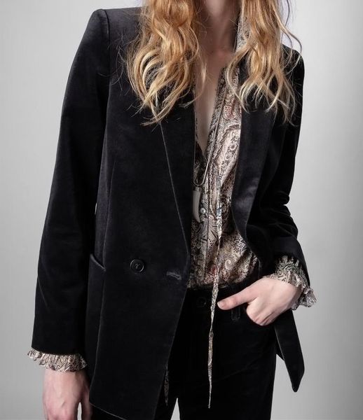 women's suits & blazers velvet blazer long sleeve notched casual suit coat two buttons autumn winter 2021, White;black
women's suits & blazers velvet blazer long sleeve notched casual suit coat two buttons autumn winter 2021, White;black