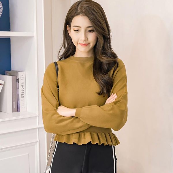 women's sweaters shintimes turtleneck pullovers woman fall ruffled women sweater knitted elastic korean autumn fashion sueter mujer inv, White;black
women's sweaters shintimes turtleneck pullovers woman fall ruffled women sweater knitted elastic korean autumn fashion sueter mujer inv, White;black