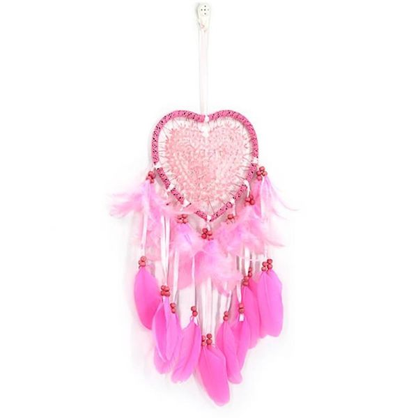 decorative objects & figurines pink feathers love heart dream catcher pure handmade wall hanging pendant
decorative objects & figurines pink feathers love heart dream catcher pure handmade wall hanging pendant