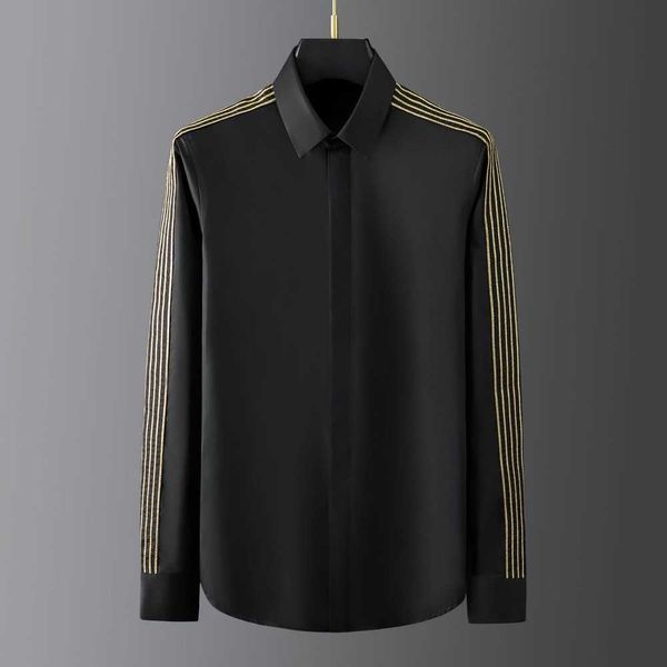 golden chain embroidery shirts men long sleeve casual formal dress shirt royal tuxedo social blouse chemise homme 210527, White;black
golden chain embroidery shirts men long sleeve casual formal dress shirt royal tuxedo social blouse chemise homme 210527, White;black