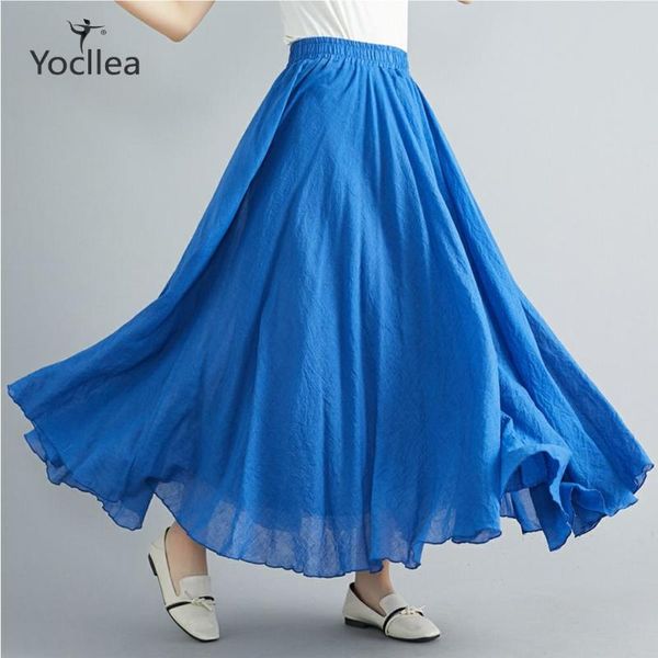 spring summer pleated skirts cotton and linen long skirt elastic high waist sandbeach faldas mujer moda, Black
spring summer pleated skirts cotton and linen long skirt elastic high waist sandbeach faldas mujer moda, Black