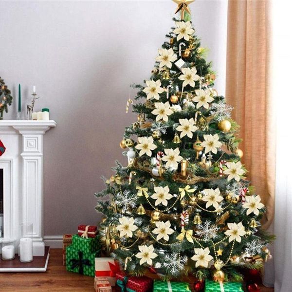 christmas decorations 120 pcs tree hanging ornament glitter gold flower sets pendant for home xma party snowflakes bells decoration
christmas decorations 120 pcs tree hanging ornament glitter gold flower sets pendant for home xma party snowflakes bells decoration