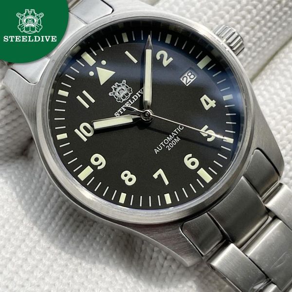 wristwatches steeldive 1940 men watch 200m automatic luxury 316l steel diver waterproof luminous mechanical watches, Slivery;brown
wristwatches steeldive 1940 men watch 200m automatic luxury 316l steel diver waterproof luminous mechanical watches, Slivery;brown