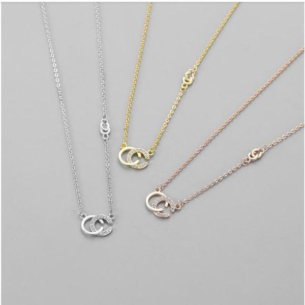 2021 new wholesale brand designer double letters necklace gold tone necklace for women men wedding party jewelry gift, Silver
2021 new wholesale brand designer double letters necklace gold tone necklace for women men wedding party jewelry gift, Silver