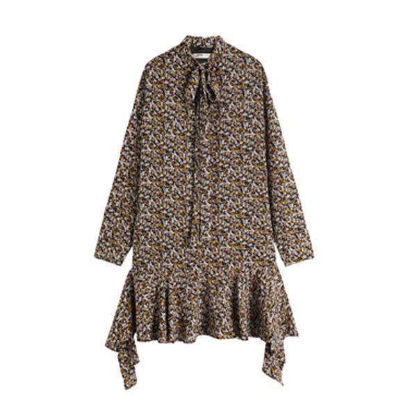 floral print runway dress ruffle mini short loose elegant sweet women female bow collar d1650 210514, Black;gray
floral print runway dress ruffle mini short loose elegant sweet women female bow collar d1650 210514, Black;gray