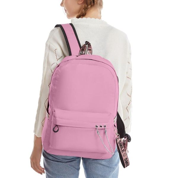 backpack 3d pure black white pink women men usb charging oxford waterproof teenager students schoolbag
backpack 3d pure black white pink women men usb charging oxford waterproof teenager students schoolbag