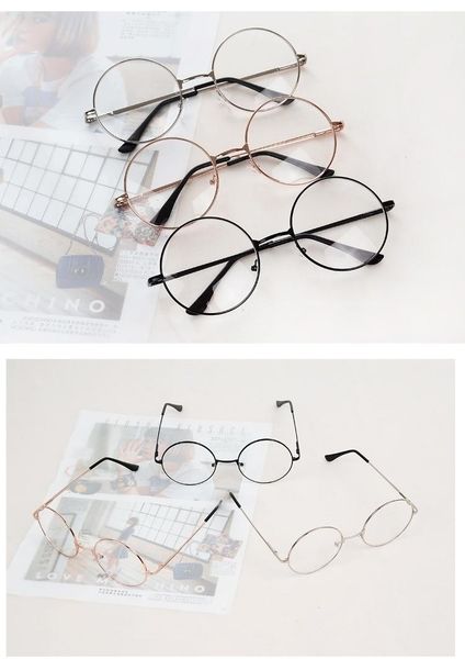 fashion sunglasses frames 1 piece vintage round metal glasses frame clear lens optical men women eyeglass fake, Black
fashion sunglasses frames 1 piece vintage round metal glasses frame clear lens optical men women eyeglass fake, Black