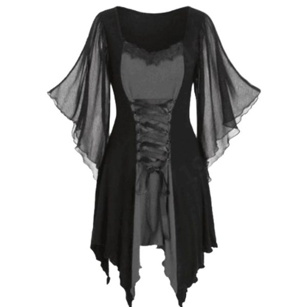 casual dresses halloween gothic lace dress women retro medieval irregular flower black hollow ruffled flared sleeve, Black;gray
casual dresses halloween gothic lace dress women retro medieval irregular flower black hollow ruffled flared sleeve, Black;gray