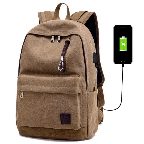 backpack large capacity chargeable backpacks simple canvas breathable durable bags for computer business outdoor sports
backpack large capacity chargeable backpacks simple canvas breathable durable bags for computer business outdoor sports