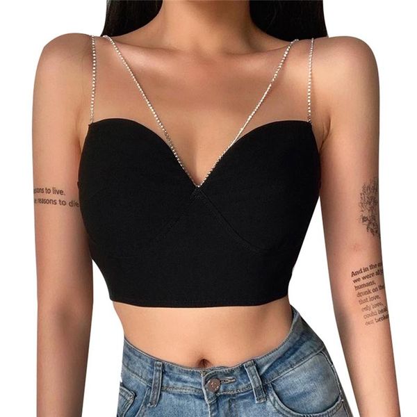 women's tanks & camis halter neck femme fashion short summer cup push up shoulder brat shirt sales corset crop clothes camisol, White
women's tanks & camis halter neck femme fashion short summer cup push up shoulder brat shirt sales corset crop clothes camisol, White