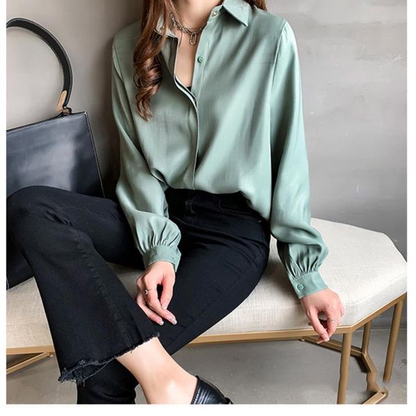 spring formal shirt plus size women tracksuits lapel lantern sleeve blouse concise style official lady, Gray
spring formal shirt plus size women tracksuits lapel lantern sleeve blouse concise style official lady, Gray