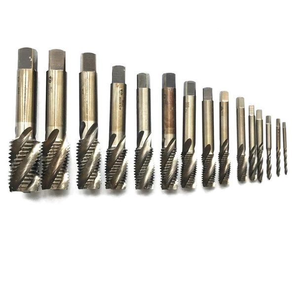 pneumatic tools 15pcs/set cnc grinded sandard machine spiral screw taps hss set from m3 -m30 full sizes fluted thread tap
pneumatic tools 15pcs/set cnc grinded sandard machine spiral screw taps hss set from m3 -m30 full sizes fluted thread tap