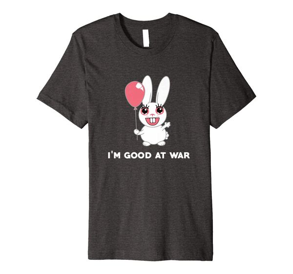 i'm good at war t-shirt, White;black