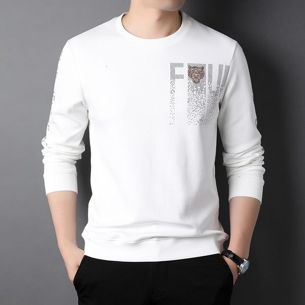 2021 autumn t-shirt long sleeve sweater round neck simple casual printing middle-aged and young men's wear, White;black
2021 autumn t-shirt long sleeve sweater round neck simple casual printing middle-aged and young men's wear, White;black