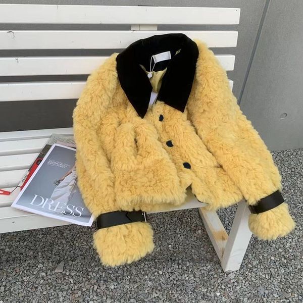 women faux fur coat warm button outdoor lapel neck outwear woman embroidery girl fur clothes winter jaket fashion ins style mature girl, Black
women faux fur coat warm button outdoor lapel neck outwear woman embroidery girl fur clothes winter jaket fashion ins style mature girl, Black