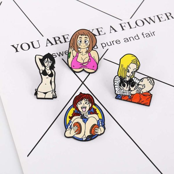 creative beauty brooch alloy bikini character collar exaggerated trend denim accessories, Gray
creative beauty brooch alloy bikini character collar exaggerated trend denim accessories, Gray