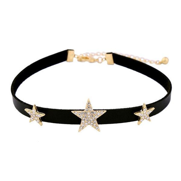 black choker necklace crystal stars maxi necklaces for women design fashion jewelry accessory chokers, Golden;silver
black choker necklace crystal stars maxi necklaces for women design fashion jewelry accessory chokers, Golden;silver