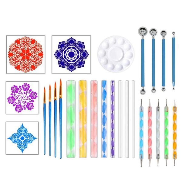 craft tools 26 pcs for rocks mandala stencil pen dotting set canvas drafting nail art painting diy drawing paint tray kids crafts
craft tools 26 pcs for rocks mandala stencil pen dotting set canvas drafting nail art painting diy drawing paint tray kids crafts