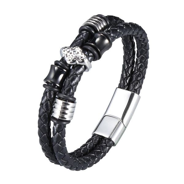 punk style elegant small adorn article genuine leather bracelet double layer hand jewelry gift bb1016 charm bracelets, Golden;silver
punk style elegant small adorn article genuine leather bracelet double layer hand jewelry gift bb1016 charm bracelets, Golden;silver