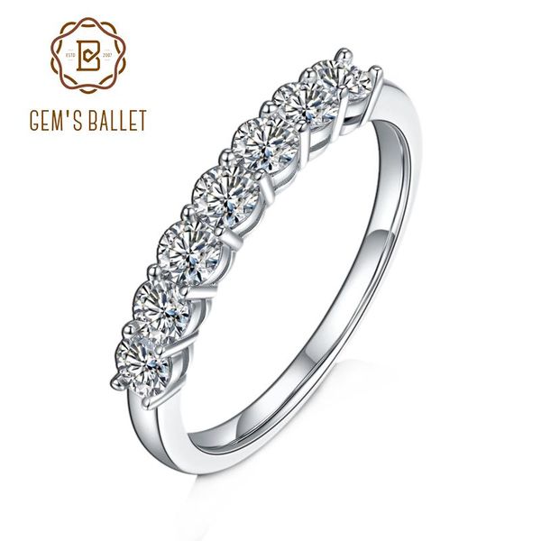 cluster rings gem's ballet 0.7ct vvs1 half eternity band moissanite diamond wedding ring for women 925 sterling silver jewelry, Golden;silver
cluster rings gem's ballet 0.7ct vvs1 half eternity band moissanite diamond wedding ring for women 925 sterling silver jewelry, Golden;silver