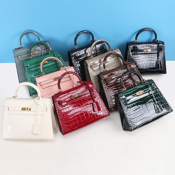 evening bags leather handbags patent crocodile pattern bag gold buckle shoulder diagonal fashion handbag
evening bags leather handbags patent crocodile pattern bag gold buckle shoulder diagonal fashion handbag