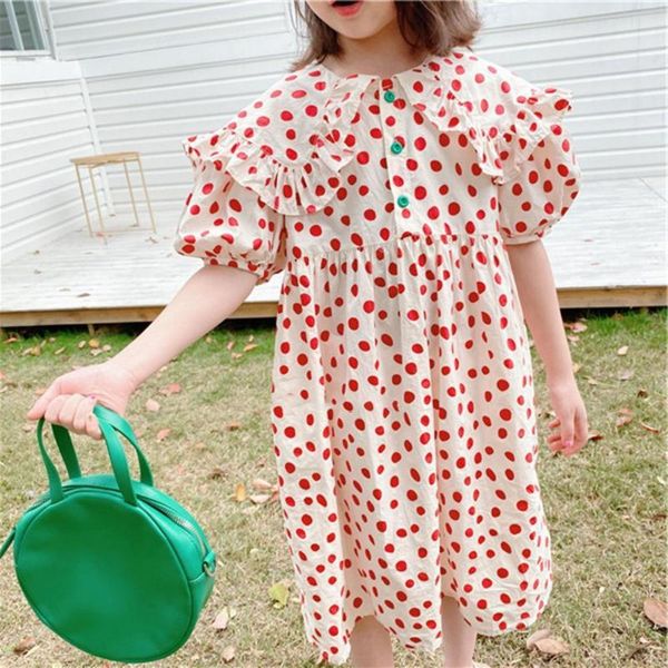 girl's dresses girls dress puff sleeve polka dot print red kids high waist loose for hiking, Red;yellow
girl's dresses girls dress puff sleeve polka dot print red kids high waist loose for hiking, Red;yellow