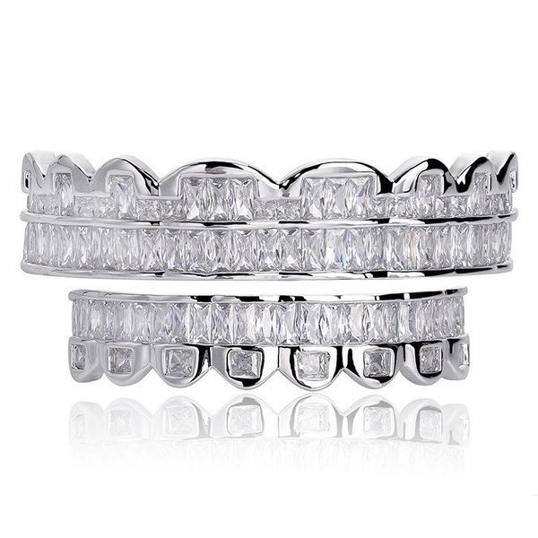 new baguette set teeth grillz & bottom silver color grills dental mouth hip hop fashion jewelry rapper jewelry534 t2, Black
new baguette set teeth grillz & bottom silver color grills dental mouth hip hop fashion jewelry rapper jewelry534 t2, Black