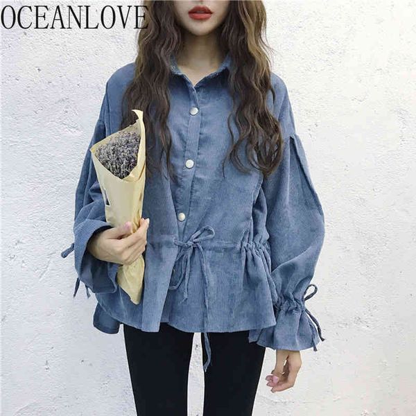 solid blusas mujer korean chic student casual sweet button women blouses flare sleeve spring shirts 15451 210415, White
solid blusas mujer korean chic student casual sweet button women blouses flare sleeve spring shirts 15451 210415, White