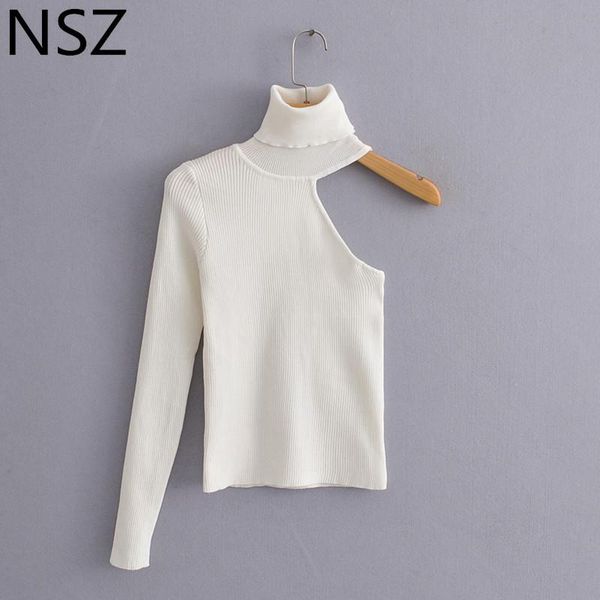 women's sweaters nsz women white sweater turtleneck one shoulder knitwear autumn knitted pullover pull femme jumper female fashion top, White;black
women's sweaters nsz women white sweater turtleneck one shoulder knitwear autumn knitted pullover pull femme jumper female fashion top, White;black
