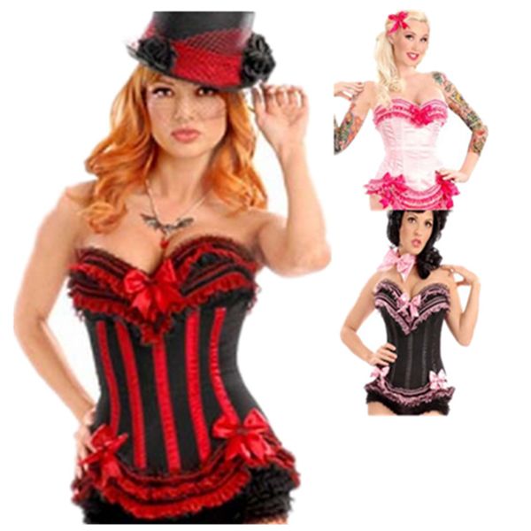 woman bustiers women burlesque corset black red lacing-up bustier bowknots ruffled boned overbust corsets dance party outfits, Black;white
woman bustiers women burlesque corset black red lacing-up bustier bowknots ruffled boned overbust corsets dance party outfits, Black;white