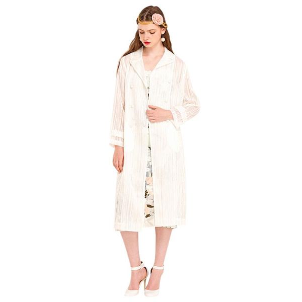 women's trench coats plus size women autumn organza jacquard double breasted notched collar long sleeve sash belt white coat outerwear, Tan;black
women's trench coats plus size women autumn organza jacquard double breasted notched collar long sleeve sash belt white coat outerwear, Tan;black