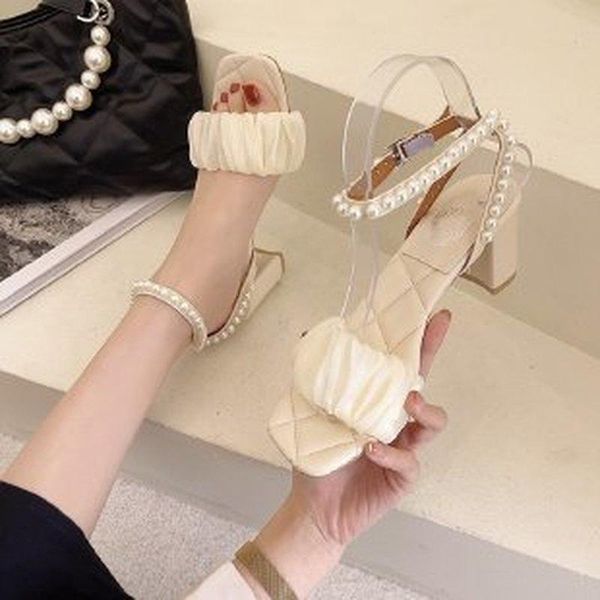 dress shoes 2021 woman fashion pleated pu sandals ladies summer outdoor casual square high heel open toe shallow, Black
dress shoes 2021 woman fashion pleated pu sandals ladies summer outdoor casual square high heel open toe shallow, Black
