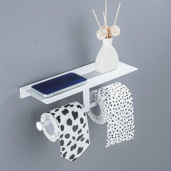 toilet paper holders black paint double holder wall mounted bathroom accessories phone rack shelf space aluminum material
toilet paper holders black paint double holder wall mounted bathroom accessories phone rack shelf space aluminum material
