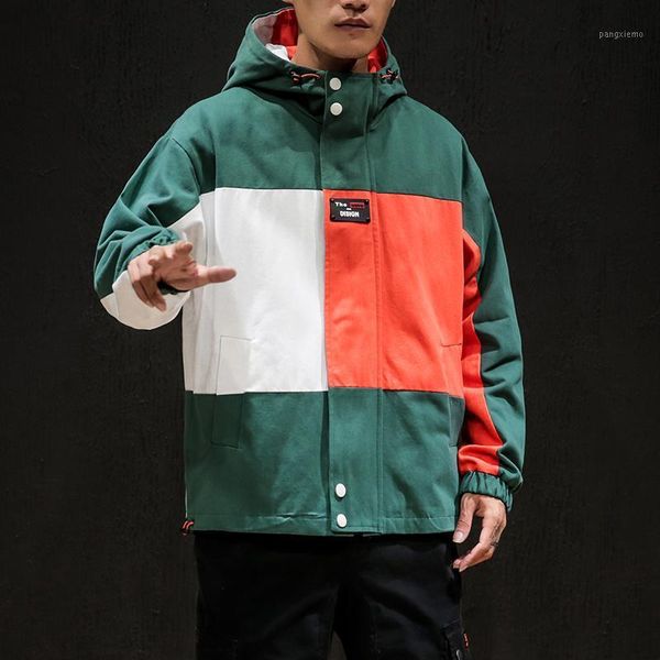 men's jackets hoodies 2021 man windbreaker mens harajuku zipper hat male autumn patchwork oversize casual jacket m-5xl, Black;brown
men's jackets hoodies 2021 man windbreaker mens harajuku zipper hat male autumn patchwork oversize casual jacket m-5xl, Black;brown