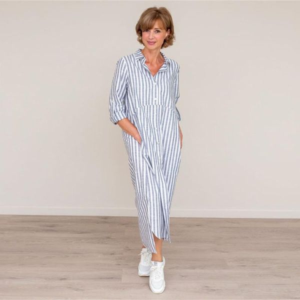 casual dresses dabourfeel dress long women seven mouwen turn down crack office dame shirt jurk pocket loose comfort katoen, Black;gray
casual dresses dabourfeel dress long women seven mouwen turn down crack office dame shirt jurk pocket loose comfort katoen, Black;gray
