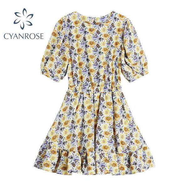 summer prairie chic elegant print dress women fashion puff short sleeve dresses female casual korean mini fluffy frcoks 210430, Black;gray
summer prairie chic elegant print dress women fashion puff short sleeve dresses female casual korean mini fluffy frcoks 210430, Black;gray