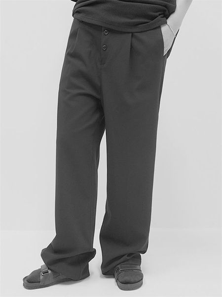 men's pants suit straight spring and autumn british dark mature leisure simple large, Black
men's pants suit straight spring and autumn british dark mature leisure simple large, Black