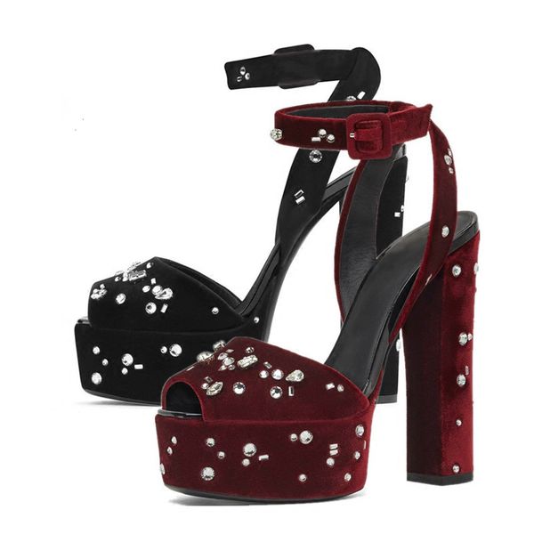 dress shoes womens peep toe velvet leather platform block high 5.1'' heel rhinestones crystal slingbacks pumps party 1bjw, Black
dress shoes womens peep toe velvet leather platform block high 5.1'' heel rhinestones crystal slingbacks pumps party 1bjw, Black