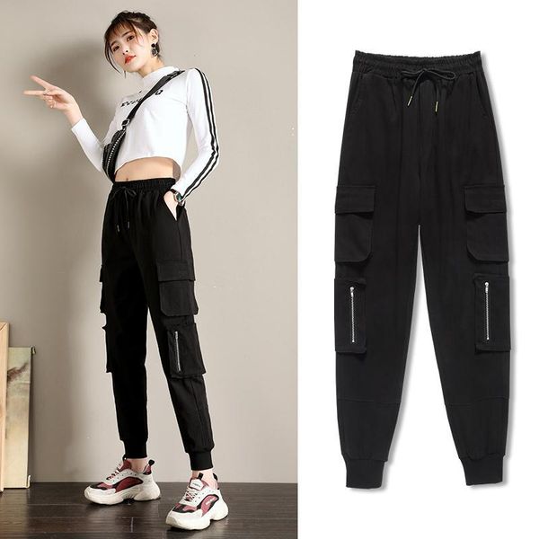 women's pants & capris davidyue casual cargo female plus size steetwear ankle length trousers fashion loose joggers sweatpants, Black;white
women's pants & capris davidyue casual cargo female plus size steetwear ankle length trousers fashion loose joggers sweatpants, Black;white