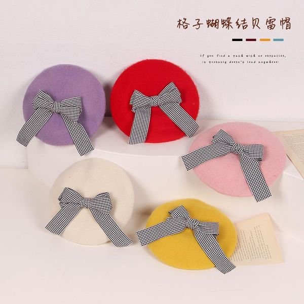 caps & hats fashion big bow children's beret ins celebrity inspired autumn winter baby lattice painter cap hat, Yellow
caps & hats fashion big bow children's beret ins celebrity inspired autumn winter baby lattice painter cap hat, Yellow