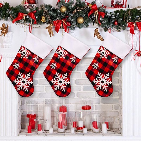christmas decorations plaid snowflakes pattern stockings hanging gift candy holder showcase year decoration
christmas decorations plaid snowflakes pattern stockings hanging gift candy holder showcase year decoration