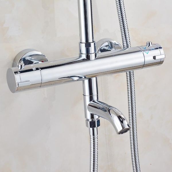 brass chrome wall mounted bathroom thermostatic faucet,the constant temperature mixer shower faucets sets
brass chrome wall mounted bathroom thermostatic faucet,the constant temperature mixer shower faucets sets