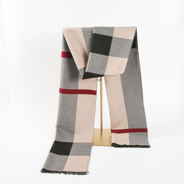 men's warm in autumn and winter thickened lattice brushed cotton scarf, Blue;gray
men's warm in autumn and winter thickened lattice brushed cotton scarf, Blue;gray