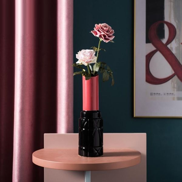 vases creative ceramic vase decoration lipstick flower nordic modern home ornaments r4423
vases creative ceramic vase decoration lipstick flower nordic modern home ornaments r4423