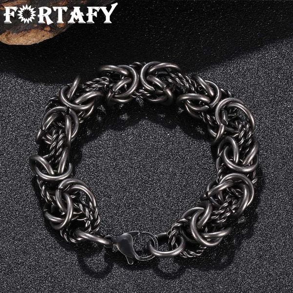 link, chain fortafy stainless steel link bracelets men's wrist jewelry hip hop biker hand male wristband drop frgs0071, Black
link, chain fortafy stainless steel link bracelets men's wrist jewelry hip hop biker hand male wristband drop frgs0071, Black